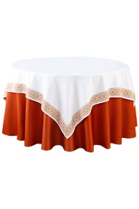 Customized hotel banquet tablecloth Personally designed European-style anti-wrinkle jacquard high-end hotel club table cover 120CM, 140CM, 150CM, 160CM, 180CM, 200CM, 220CM SKTBC051 side view